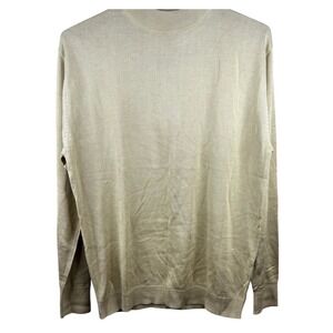 Inserch Mens‎ XL Mock Sweater Tan Beige Gold Knit NWT old money preppy luxery